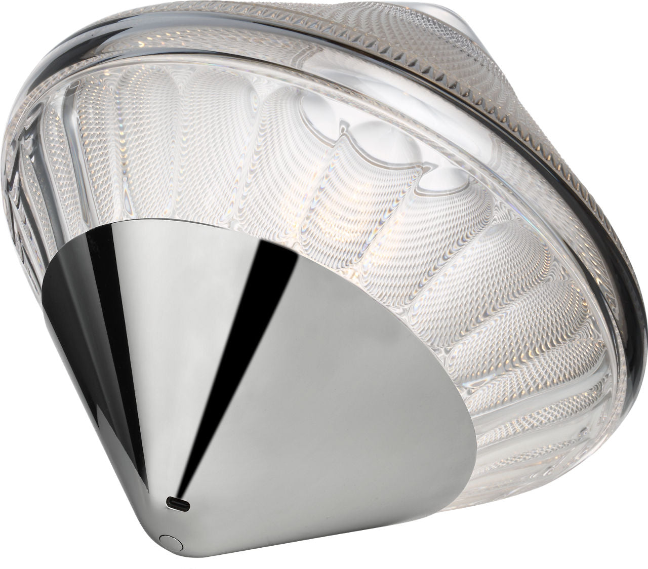 Copper Coast 12" Rechargeable Accent Light | Polished Nickel | Clear Crystal