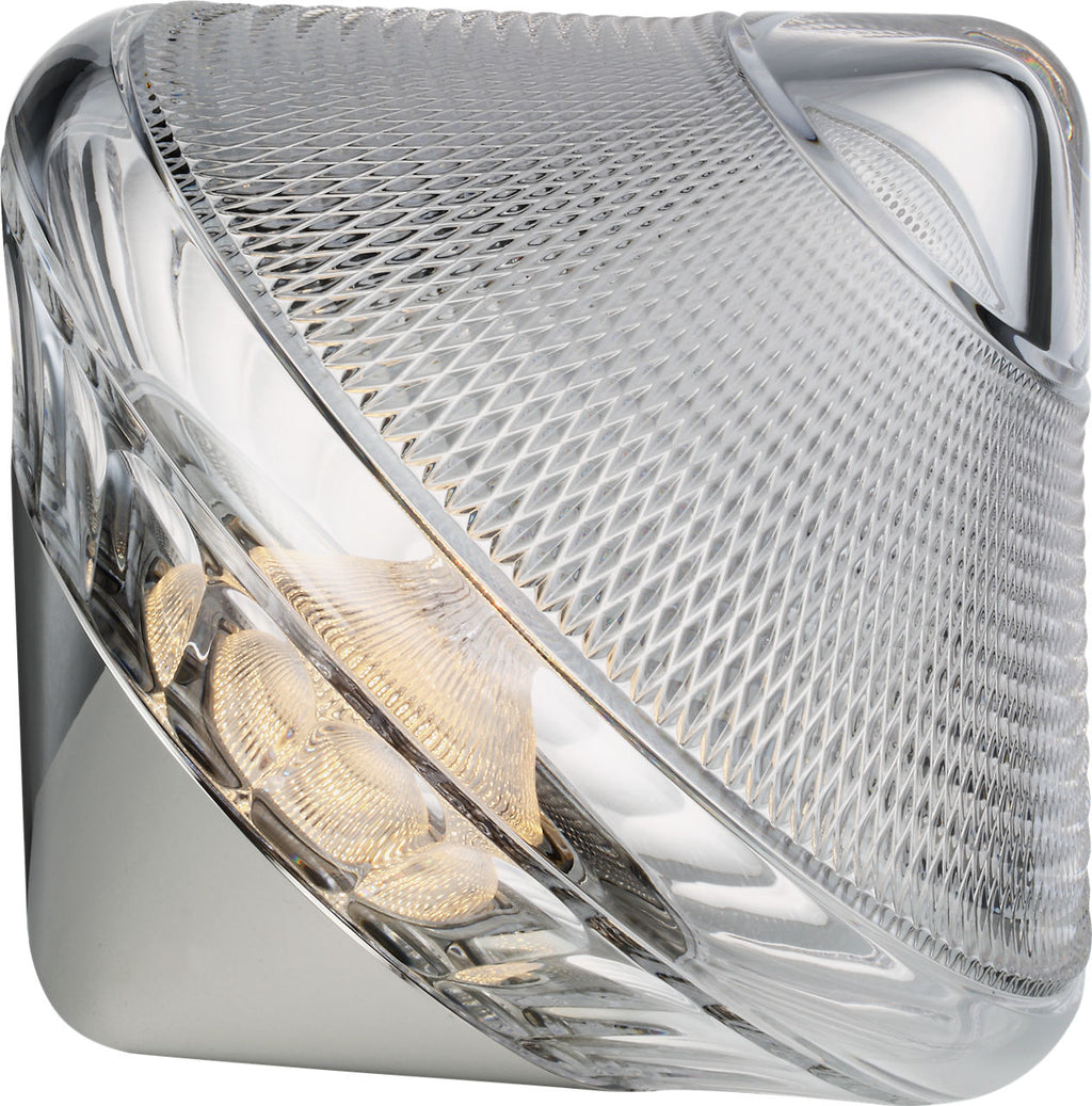 Copper Coast 12" Rechargeable Accent Light | Polished Nickel | Clear Crystal