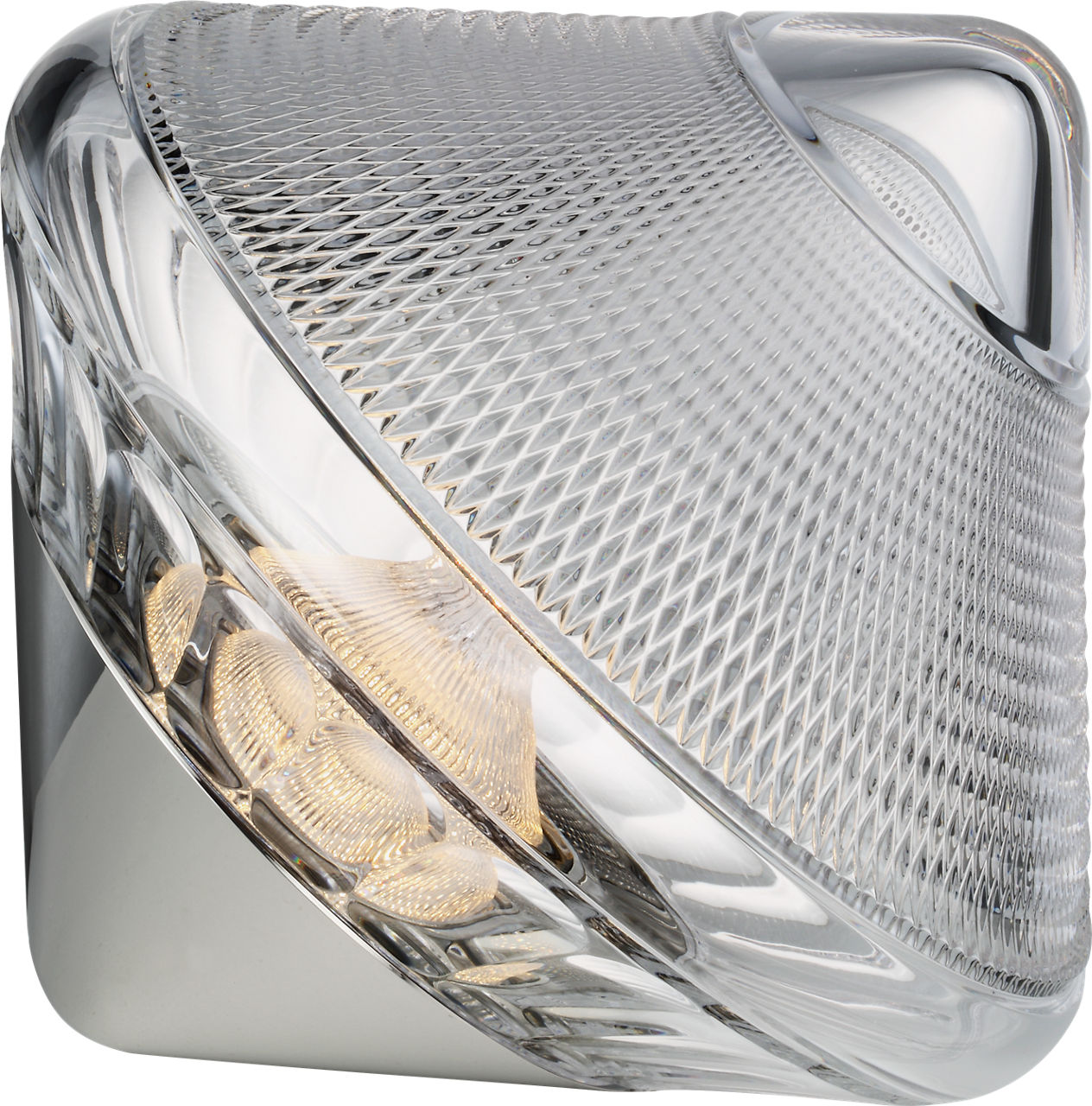 Copper Coast 12" Rechargeable Accent Light | Polished Nickel | Clear Crystal