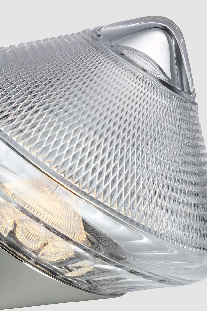 Copper Coast 12" Rechargeable Accent Light | Polished Nickel | Clear Crystal