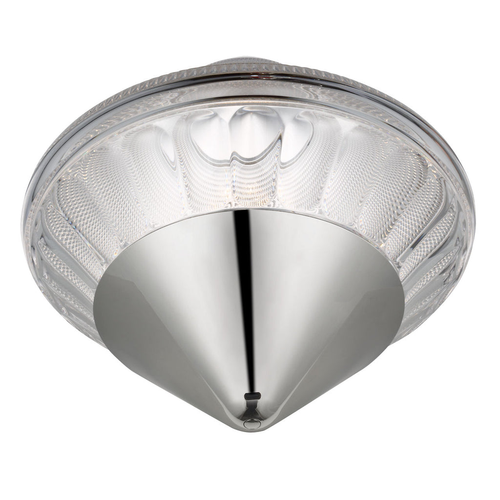 Copper Coast 12" Rechargeable Accent Light | Polished Nickel | Clear Crystal