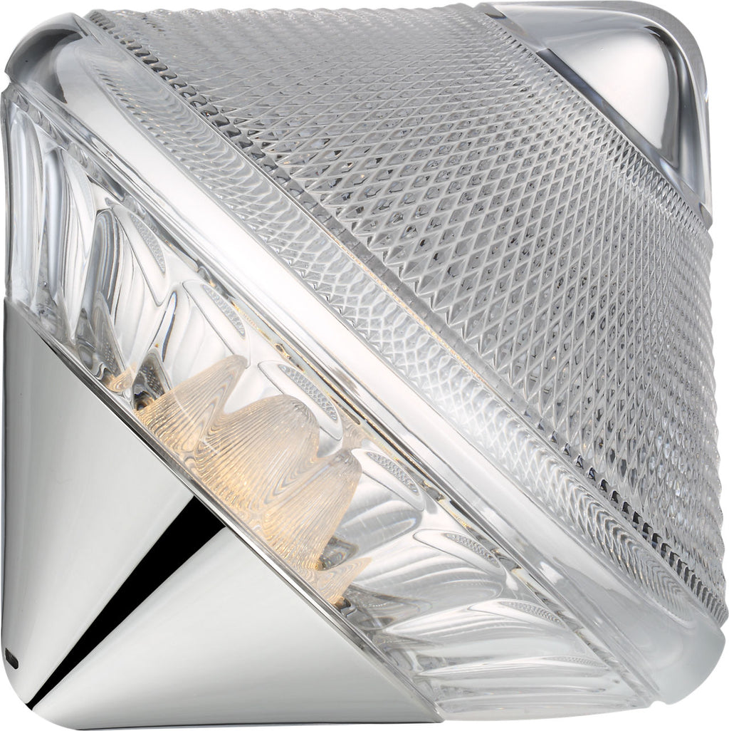 Copper Coast 12" Rechargeable Accent Light | Polished Nickel | Clear Crystal