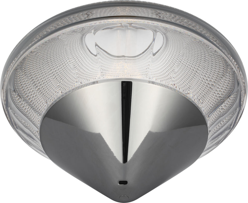 Copper Coast 12" Rechargeable Accent Light | Polished Nickel | Clear Crystal