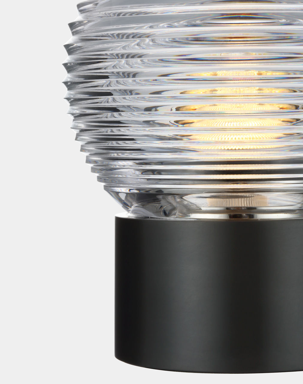 Circon 7" Rechargeable Accent Lamp | Bronze | Clear Crystal