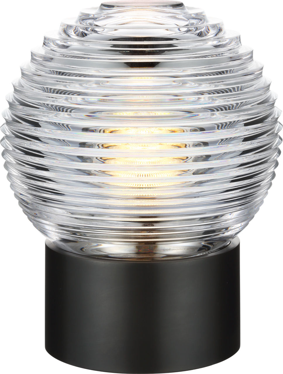 Circon 7" Rechargeable Accent Lamp | Bronze | Clear Crystal