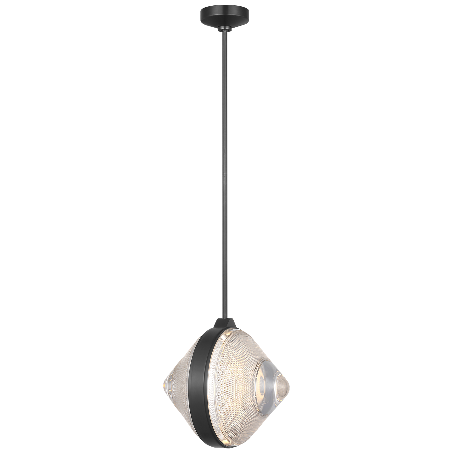 Copper Coast 15" Pendant | Bronze | Karo Cut Clear Crystal