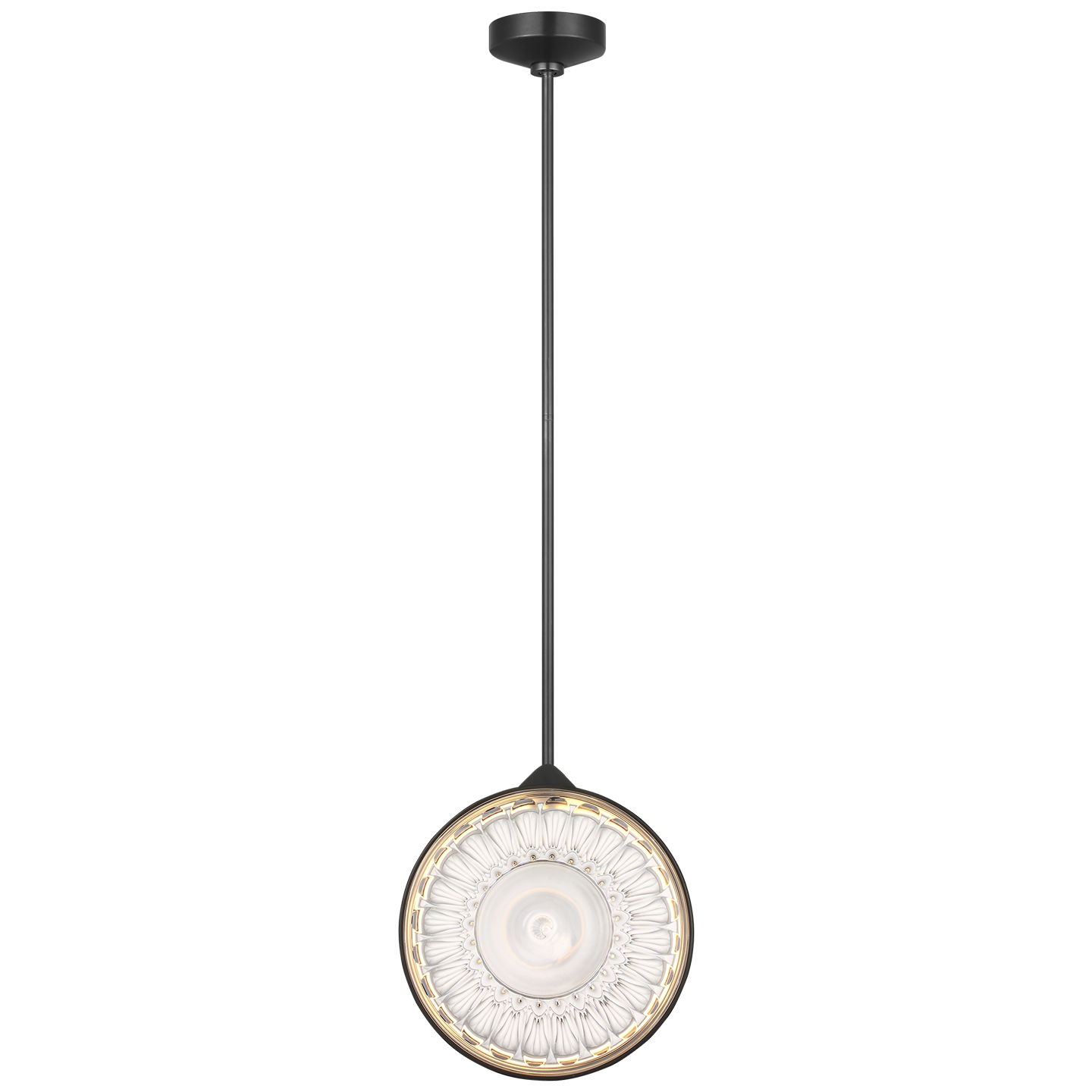 Copper Coast 15" Pendant | Bronze | Olive Cut Clear Crystal