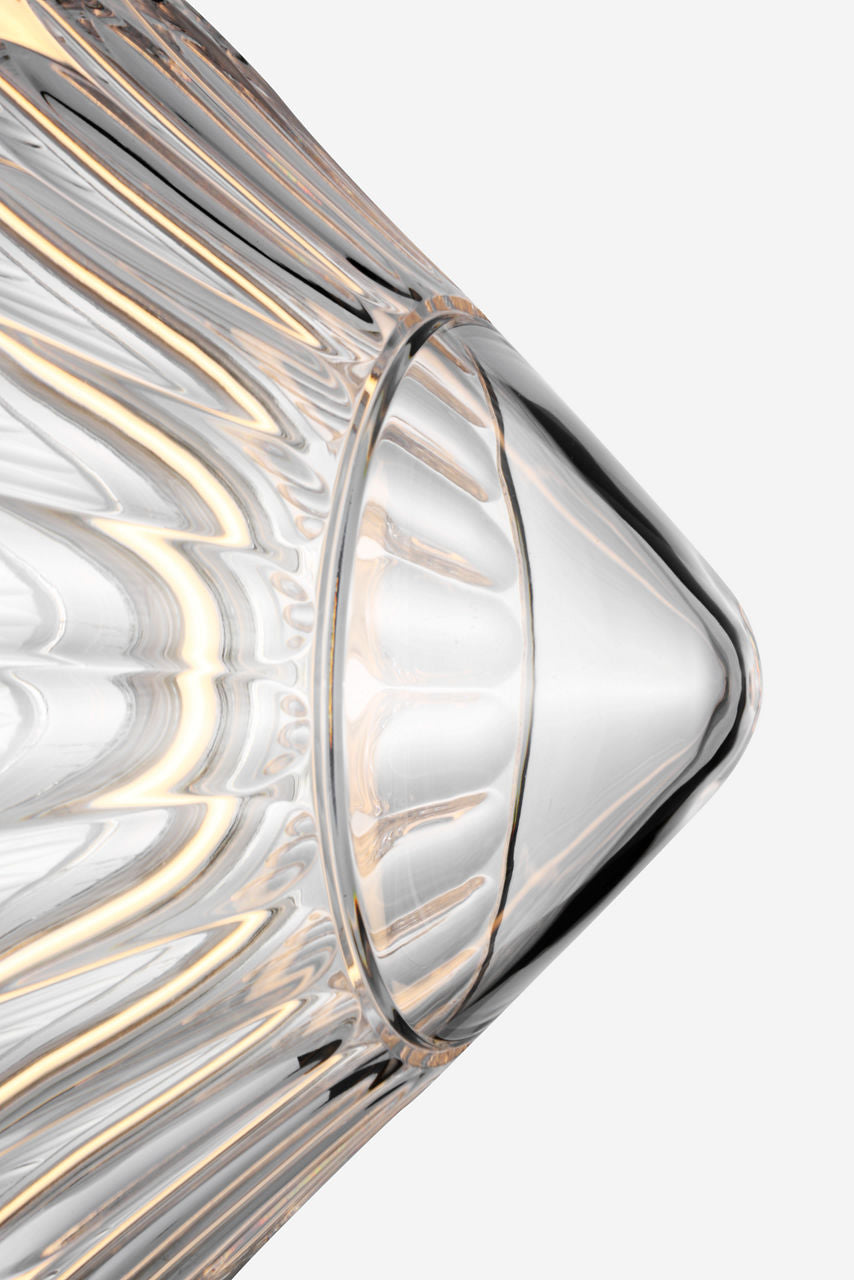 Copper Coast 15" Pendant | Polished Nickel | Olive Cut Clear Crystal