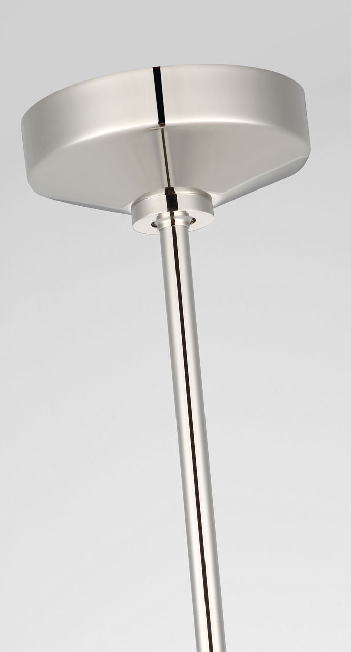 Copper Coast 15" Pendant | Polished Nickel | Karo and Olive Cut Clear Crystal
