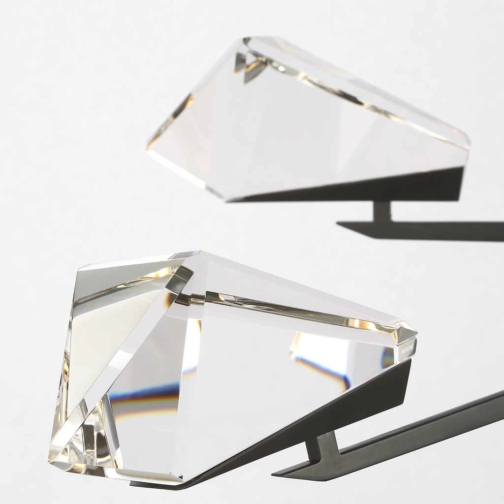 Carraig 52" 5 Light Chandelier | Bronze | Clear Crystal