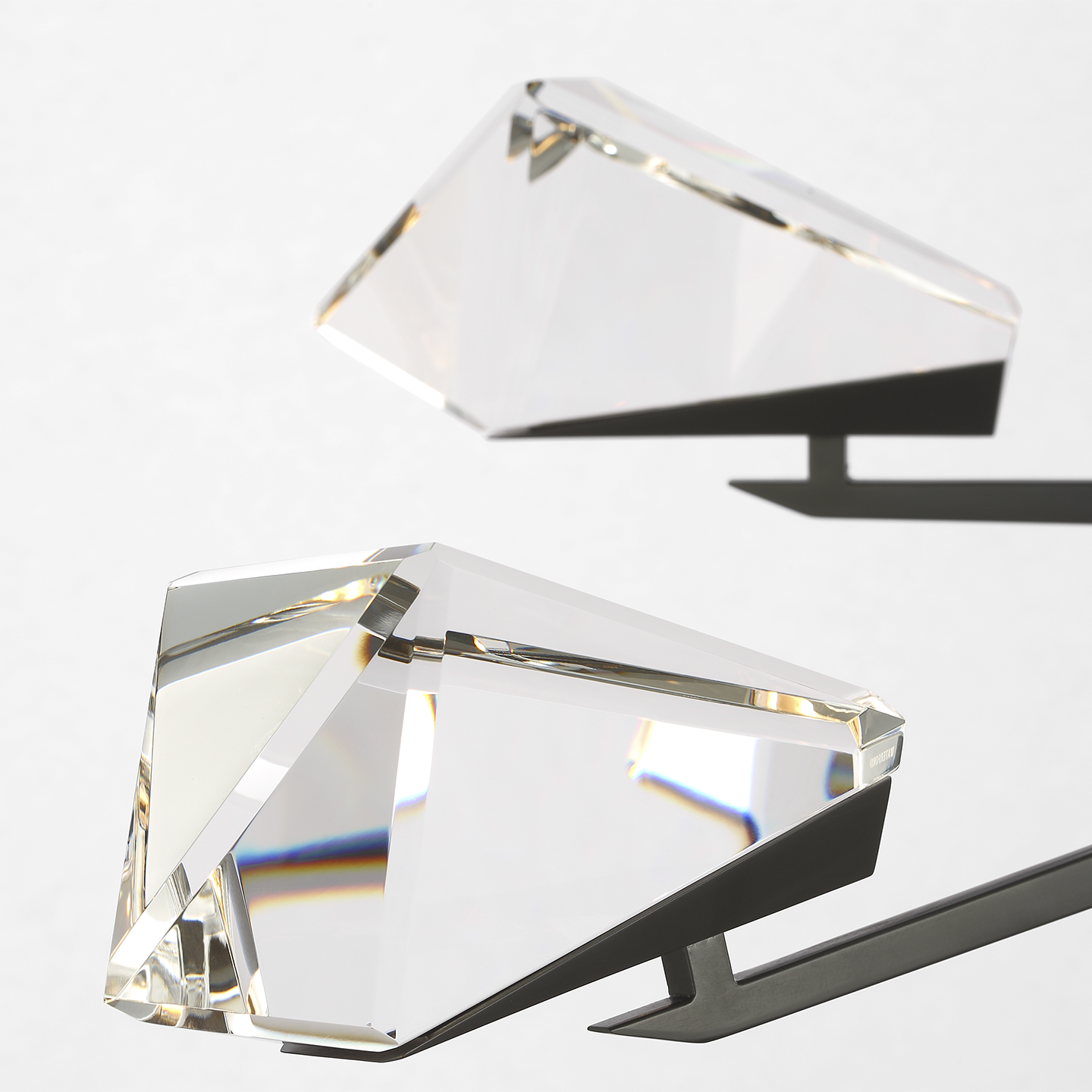Carraig 52" 5 Light Chandelier | Bronze | Clear Crystal