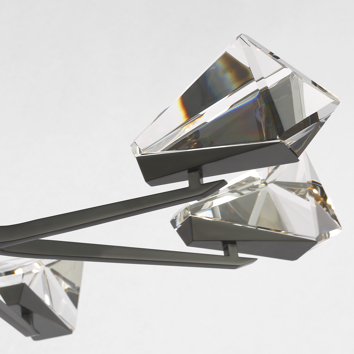 Carraig 52" 5 Light Chandelier | Bronze | Clear Crystal