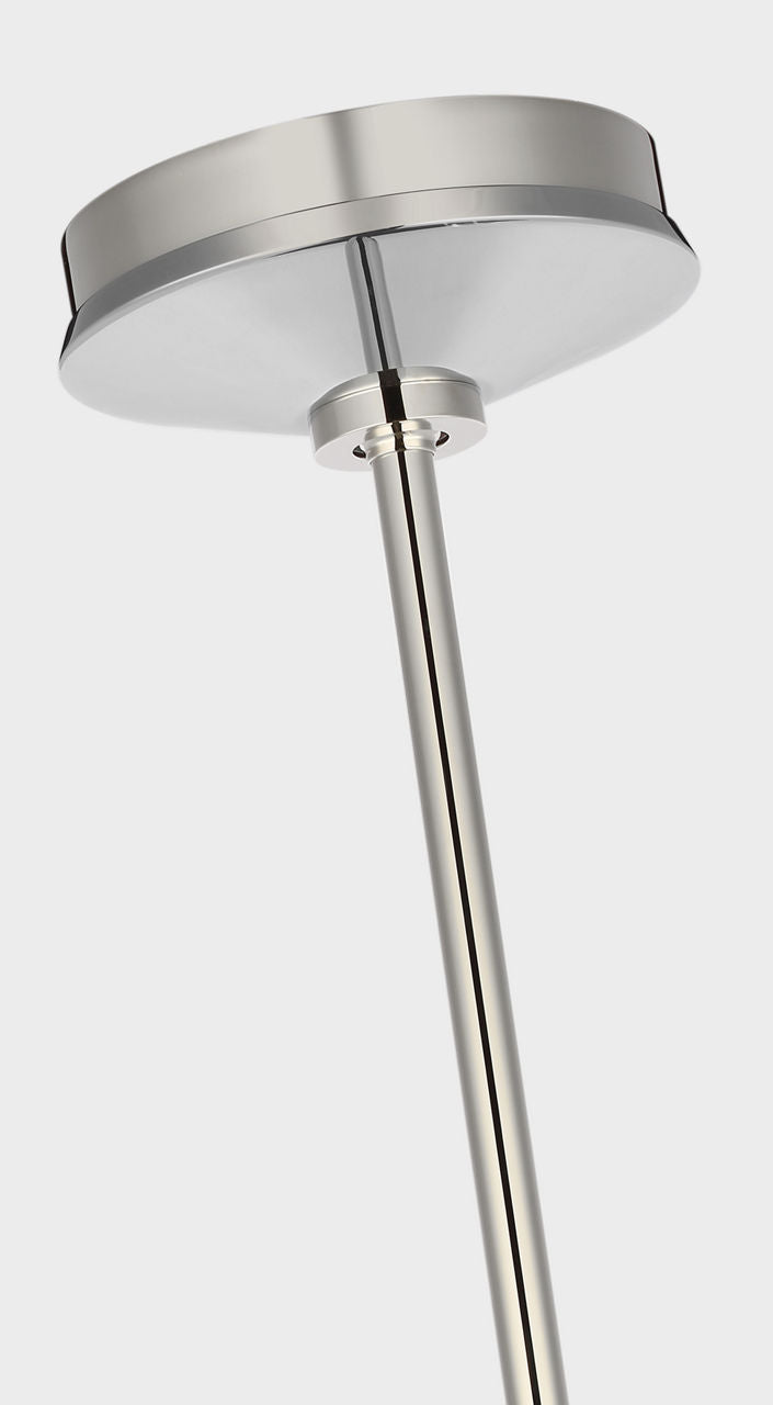 Carraig 52" 5 Light Chandelier | Polished Nickel | Clear Crystal