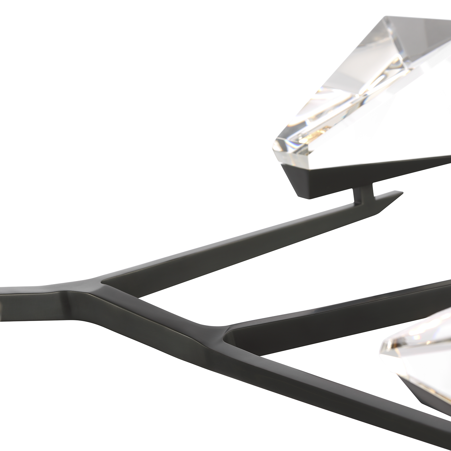 Carraig 63" 7 Light Chandelier | Bronze | Clear Crystal