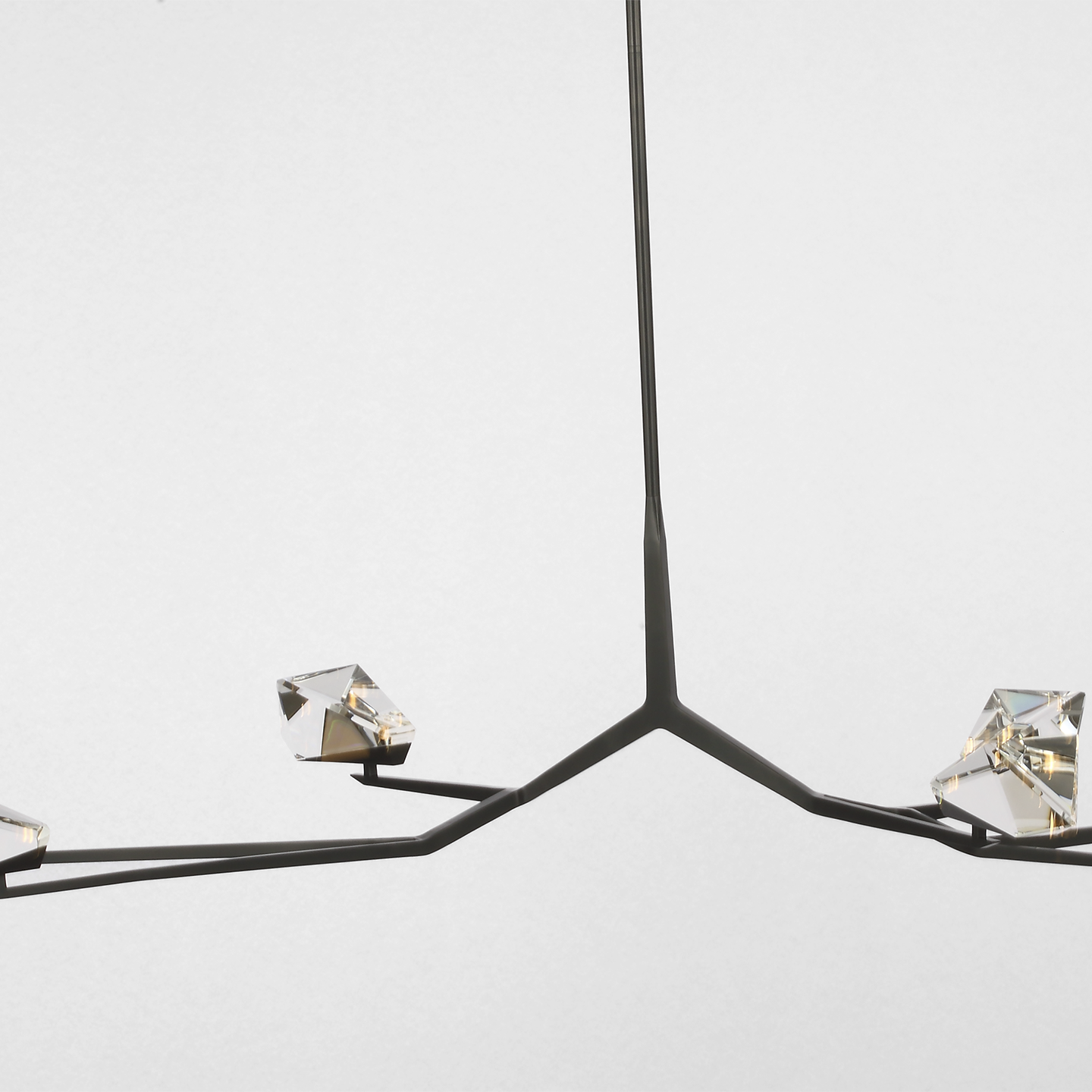 Carraig 63" 7 Light Chandelier | Bronze | Clear Crystal