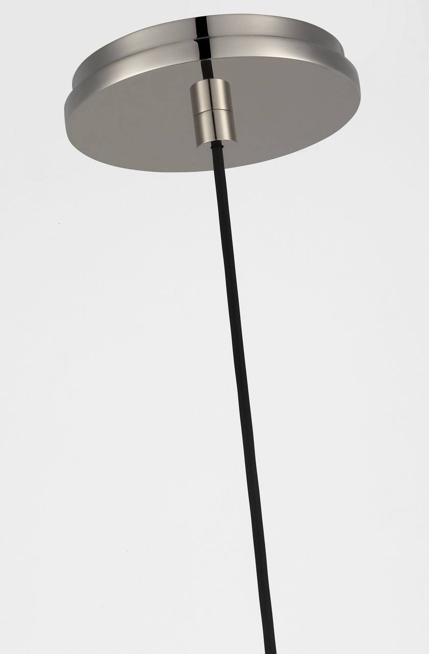 Circon 5" Mini Pendant | Polished Nickel | Clear Crystal