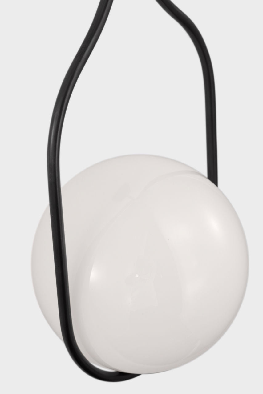 Jodo 19" Single Sconce | Bronze and Brass | White Glass
