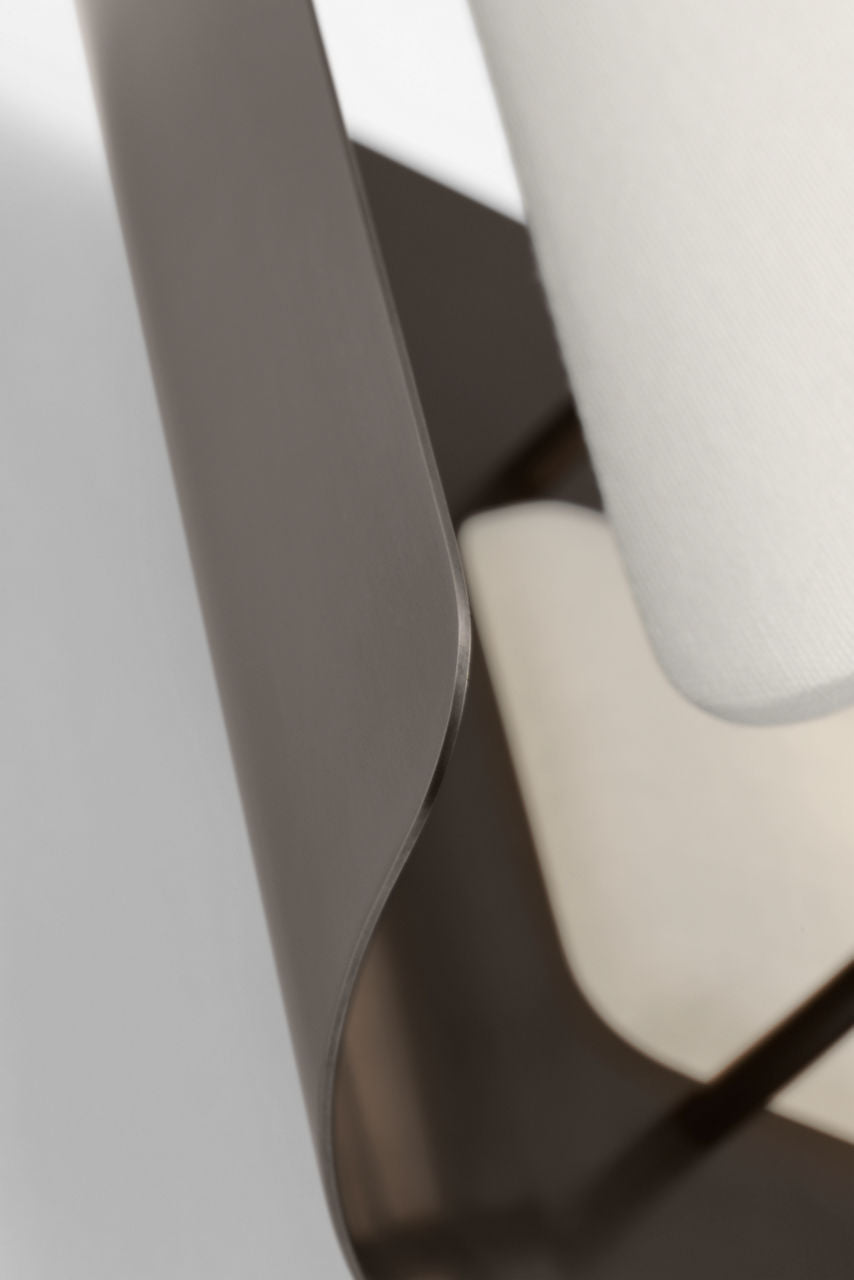 Penumbra 10" Wide Sconce | Bronze and Linen