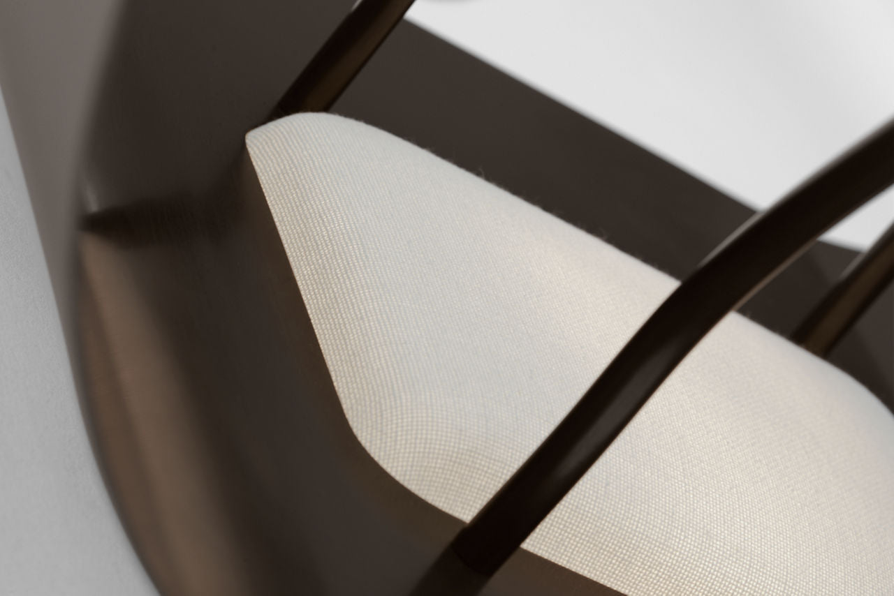 Penumbra 10" Wide Sconce | Bronze and Linen