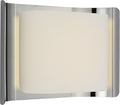 Penumbra 10" Wide Sconce | Polished Nickel and Linen