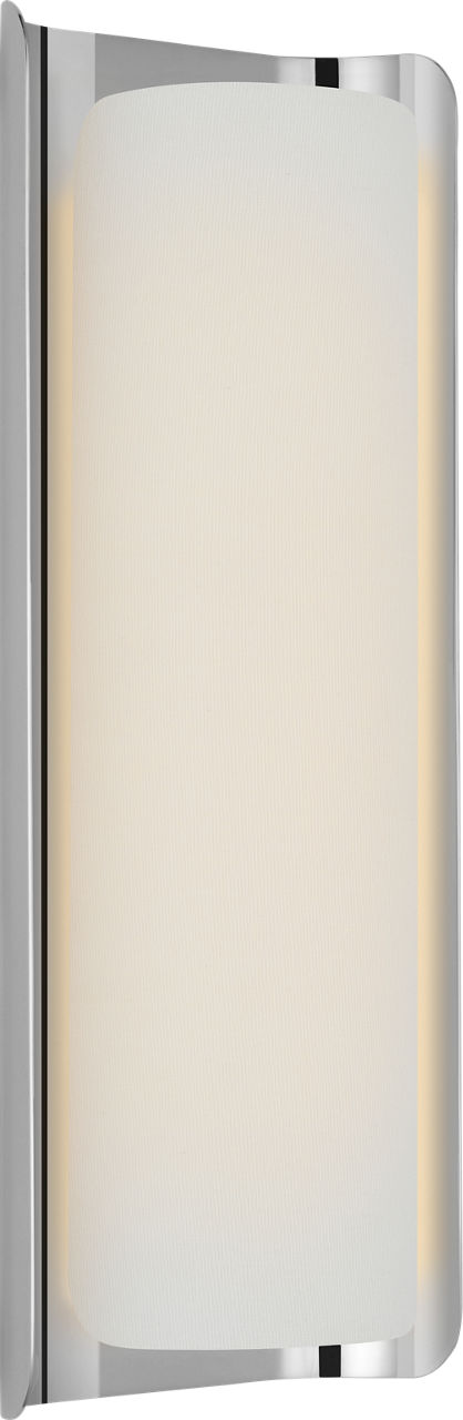 Penumbra 15" Sconce | Polished Nickel and Linen