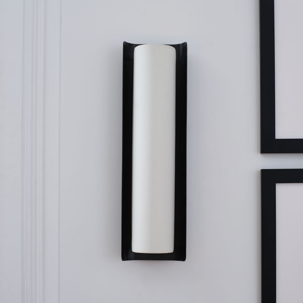 Penumbra 21" Sconce | Bronze and Linen