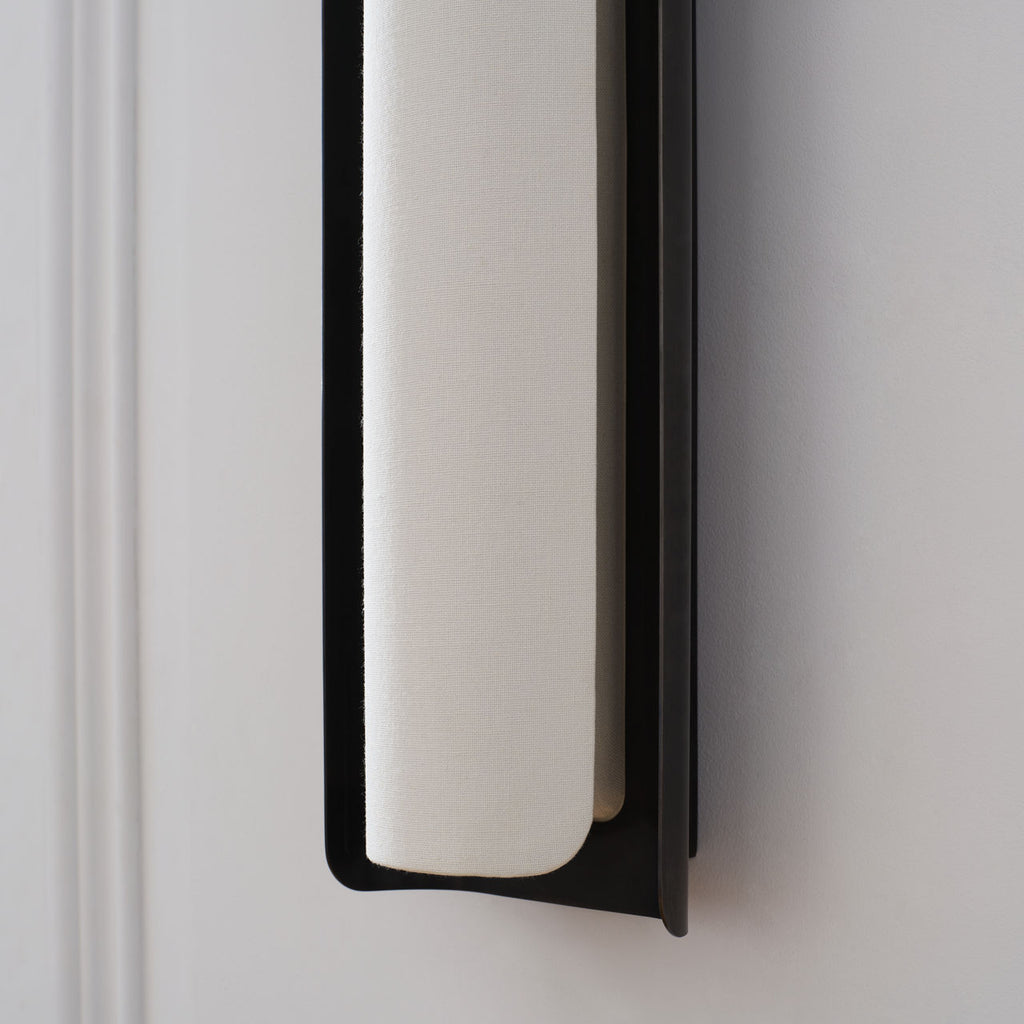 Penumbra 21" Sconce | Bronze and Linen