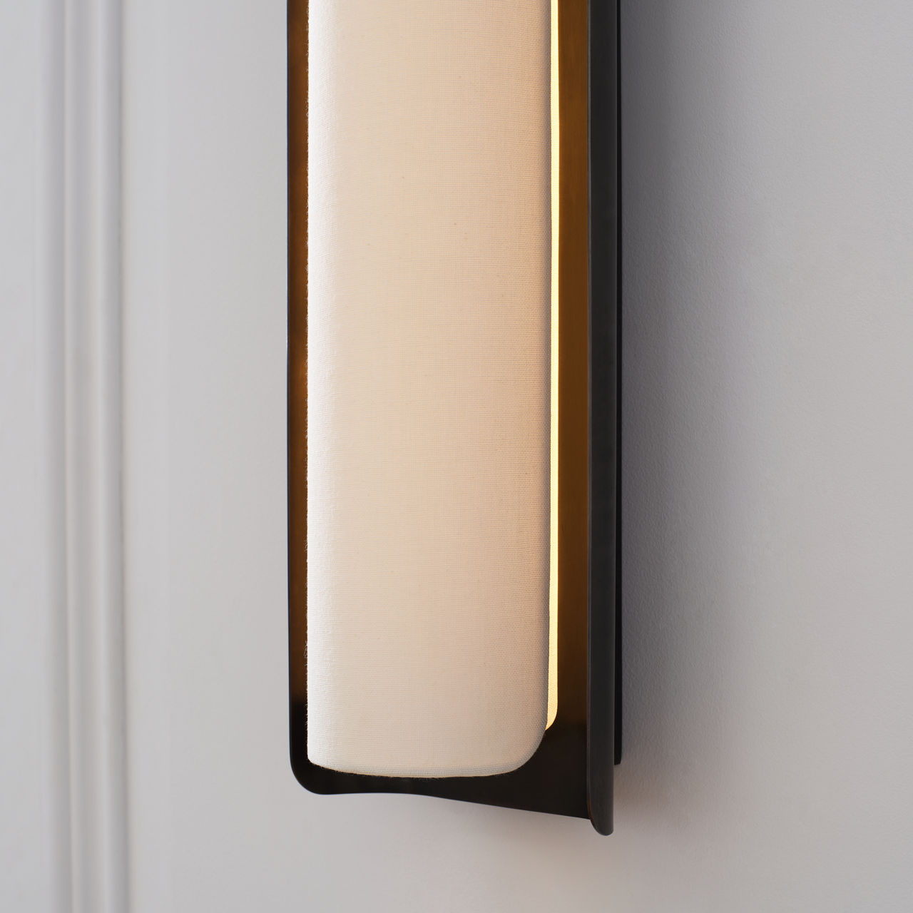 Penumbra 21" Sconce | Bronze and Linen