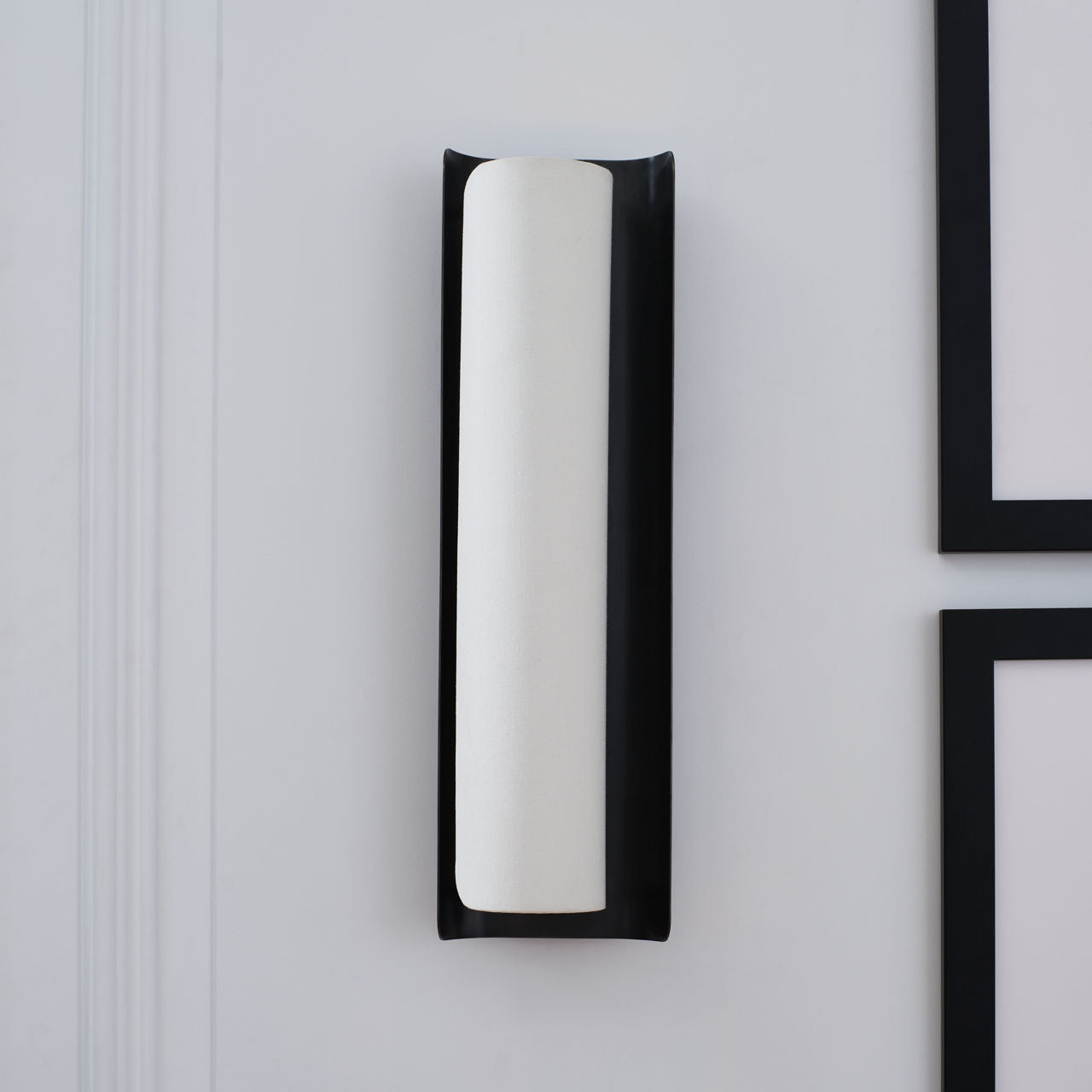 Penumbra 21" Sconce | Bronze and Linen
