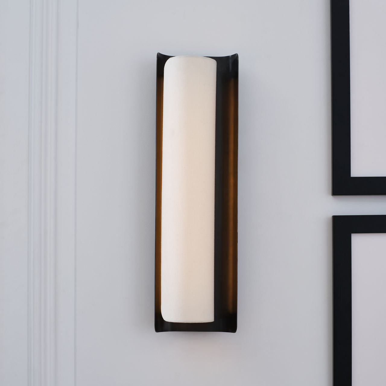 Penumbra 21" Sconce | Bronze and Linen