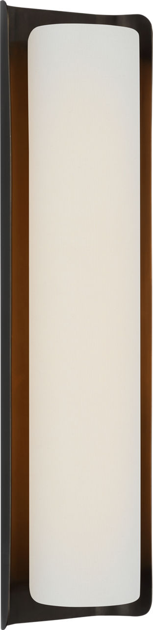 Penumbra 21" Sconce | Bronze and Linen