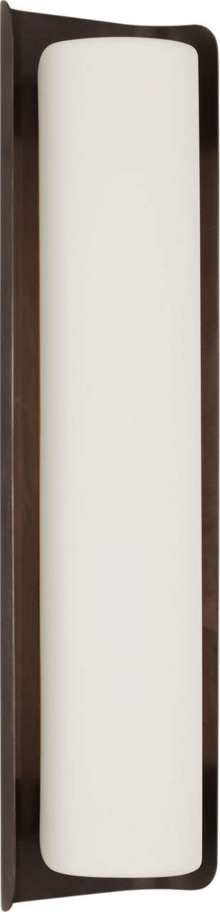 Penumbra 21" Sconce | Bronze and White