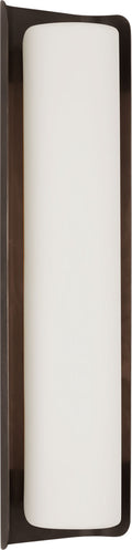 Penumbra 21" Sconce | Bronze and White