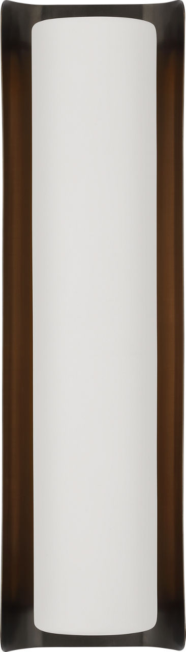 Penumbra 21" Sconce | Bronze and White