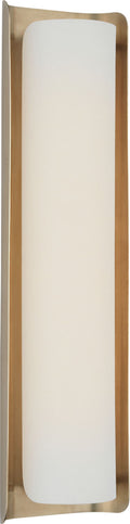 Penumbra 21" Sconce | Hand-Rubbed Antique Brass and Linen