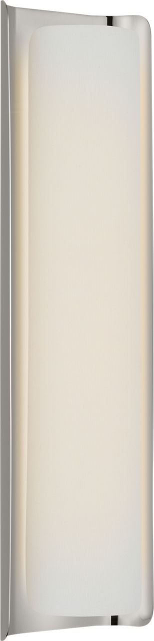 Penumbra 21" Sconce | Polished Nickel and Linen