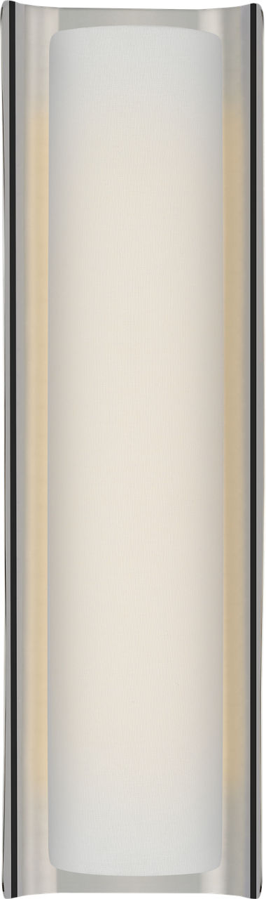 Penumbra 21" Sconce | Polished Nickel and Linen