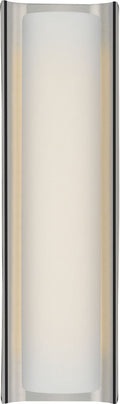 Penumbra 21" Sconce | Polished Nickel and Linen