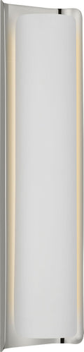 Penumbra 21" Sconce | Polished Nickel and White