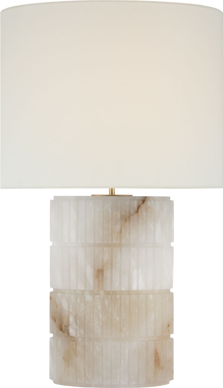 Kapittel Large Table Lamp | Alabaster | Linen Shade
