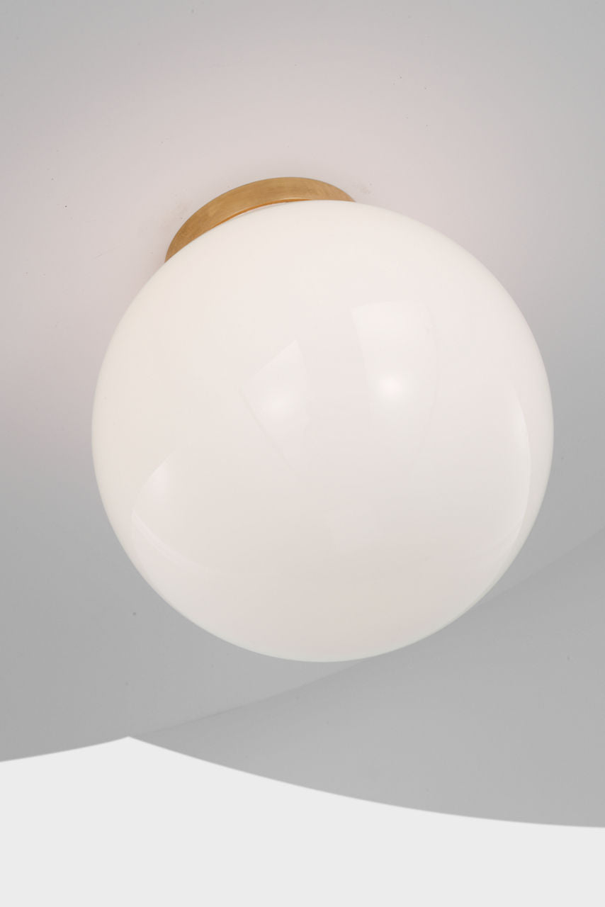 Mahalo 32" Tiered Pendant | Hand-Rubbed Antique Brass and Matte White | White Glass