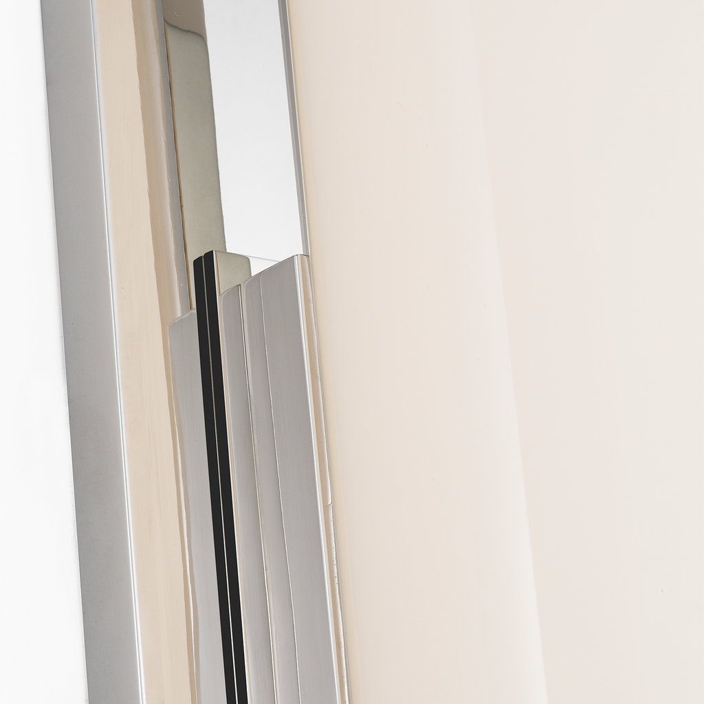 Bowen 21" Linear Bath Sconce | Polished Nickel | White Glass Shade