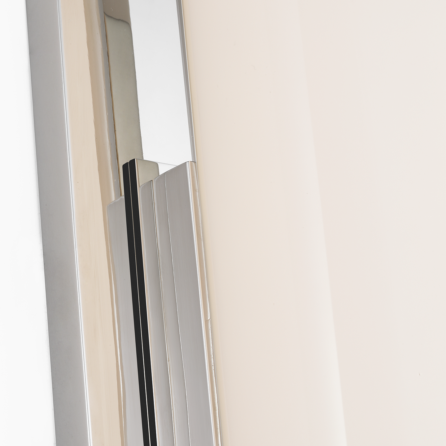 Bowen 21" Linear Bath Sconce | Polished Nickel | White Glass Shade