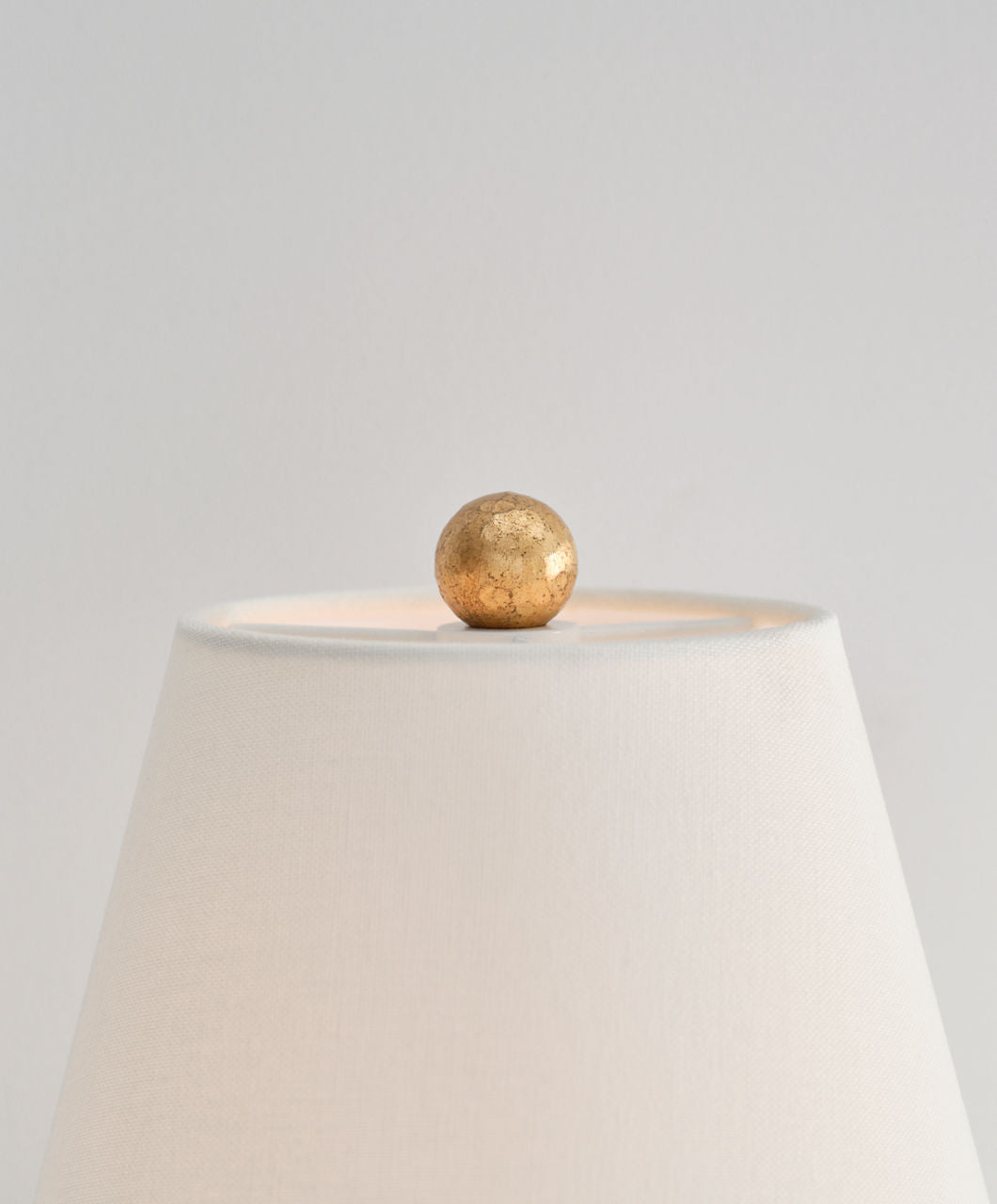Aiden Large Tail Sconce | Gilded Iron | Linen Shade