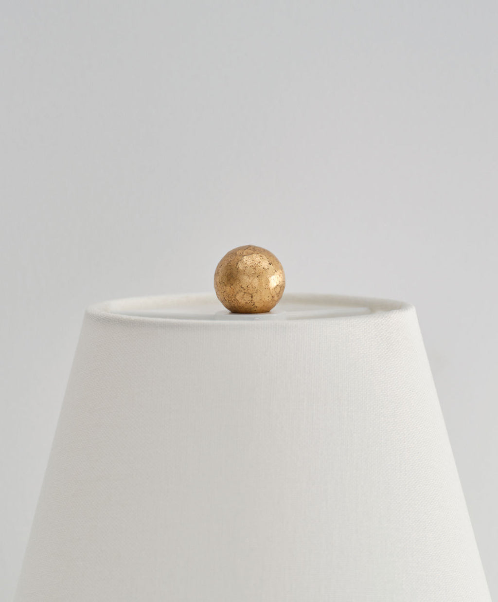 Aiden Large Tail Sconce | Gilded Iron | Linen Shade