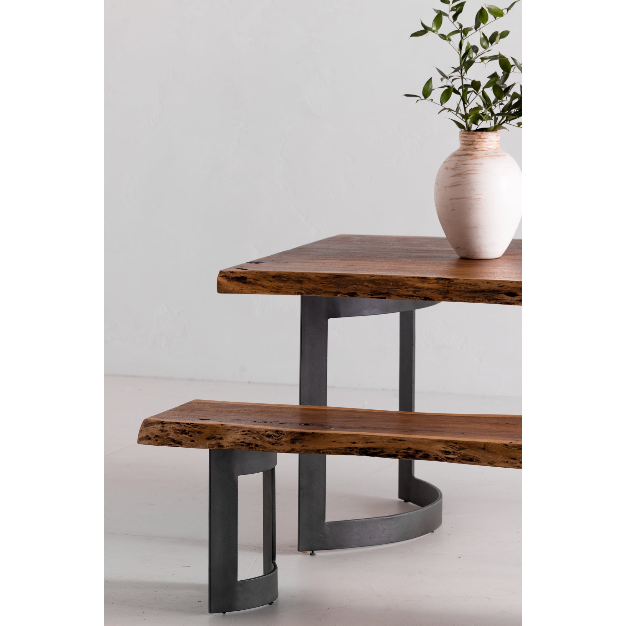 Bent Bench Large Brown