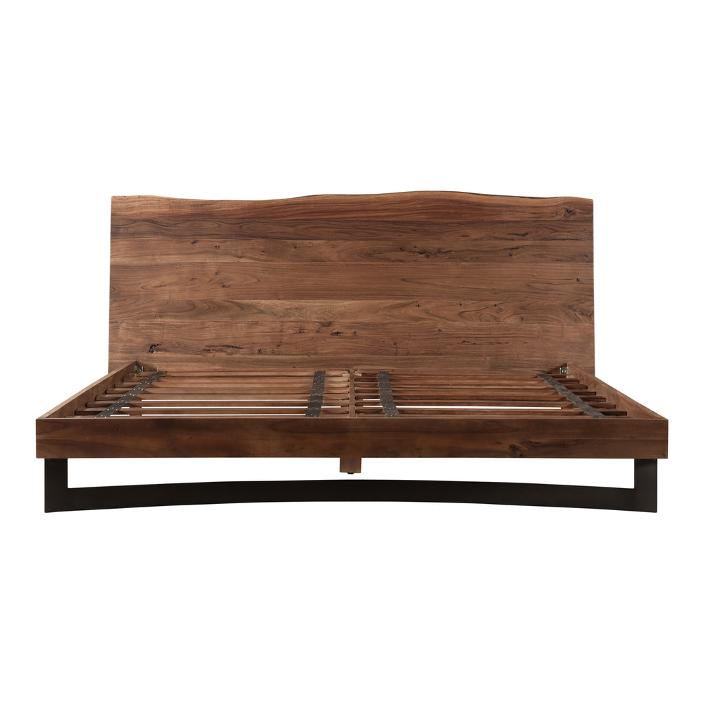 Bent King Size Bed Brown
