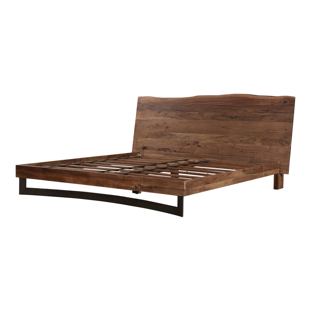 Bent King Size Bed Brown