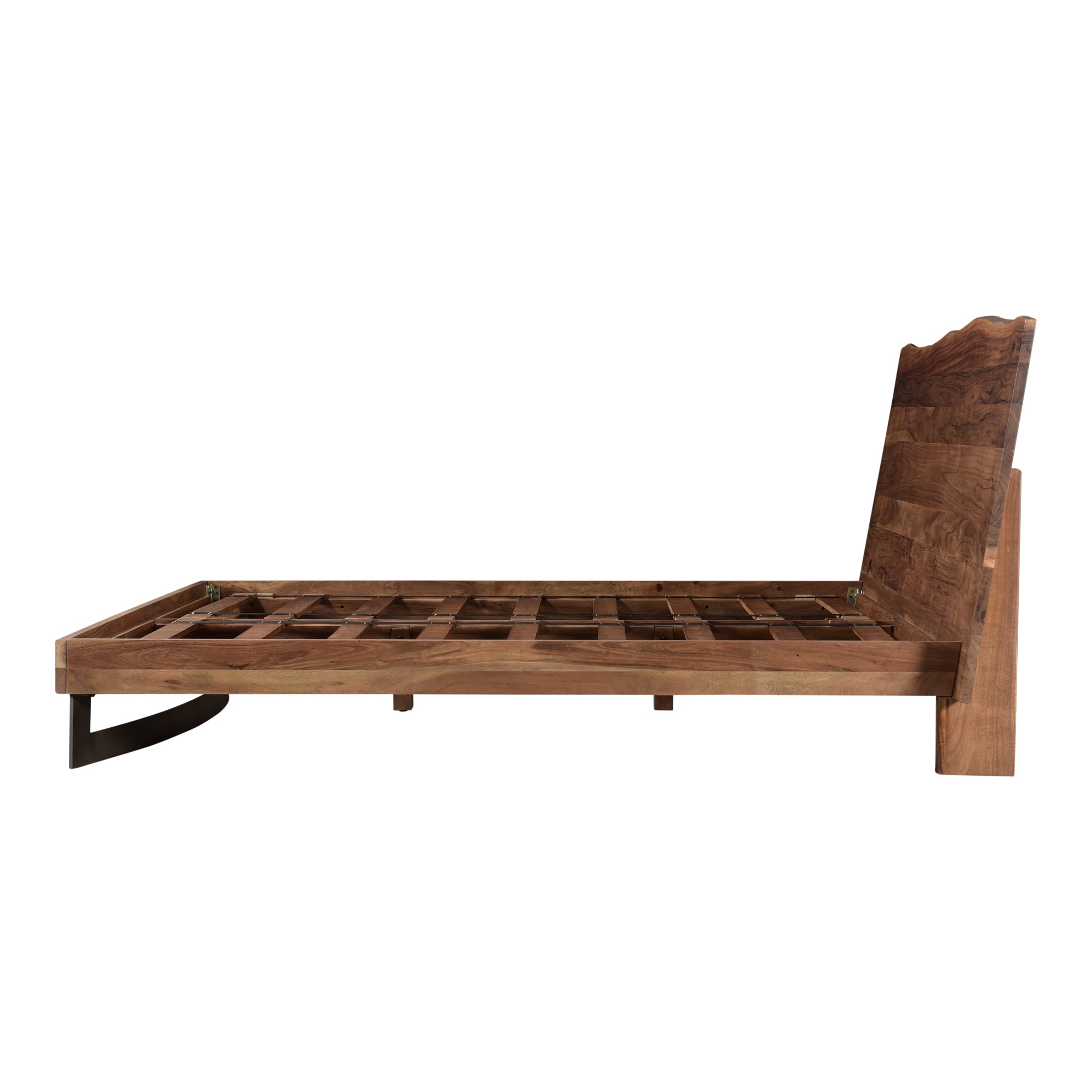 Bent King Size Bed Brown