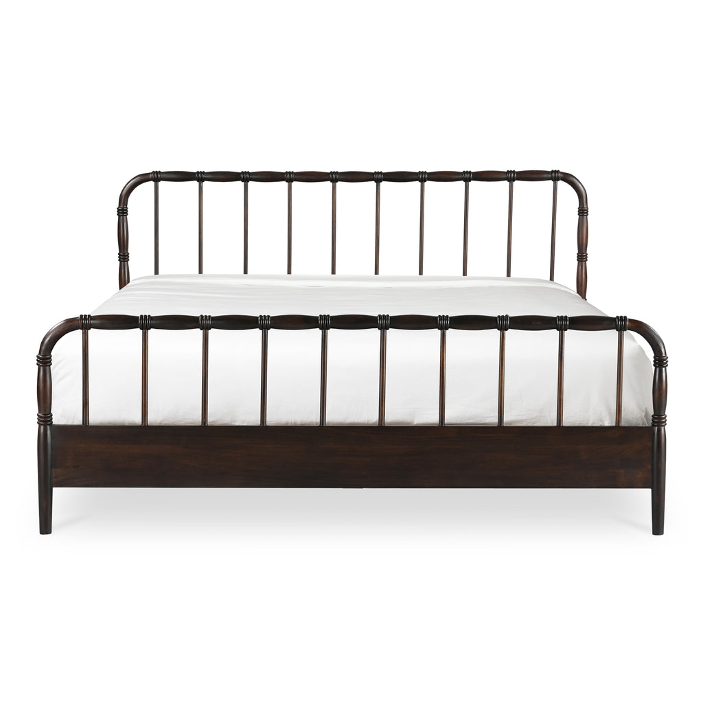 Vivian Queen Bed Dark Brown